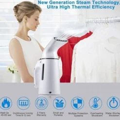 Ångtvättar-Handhållen Klädångare 240 ml Stor Kapacitet, Handhållen Klädångare För Hem Och Resa