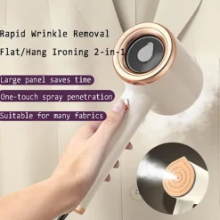 Ångtvättar-Handhållen Klädångare För Kläder Med Spray, Snabb Uppvärmning (Grön)