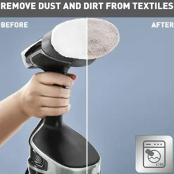 Ångtvättar-Handhållen Klädångare, Kraftfull Ångproduktion, Svart