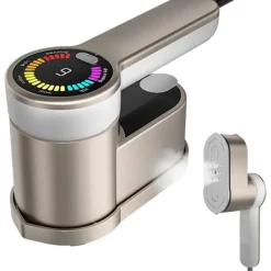 Ångtvättar-Handhållen Klädångare, med 6 Stryklägen 1200W Ångare (Guld)