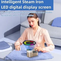 Ångtvättar-Handhållen Klädångare, med 6 Stryklägen 1200W Ångare (Guld)