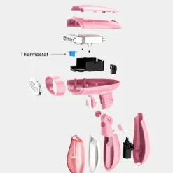 Ångtvättar-Handhållen Klädångare Vikbar Utgåva Bärbar Ångare för Kläder Säker Tygångjärn för Både Vertikal & Horisontell Klädhantering