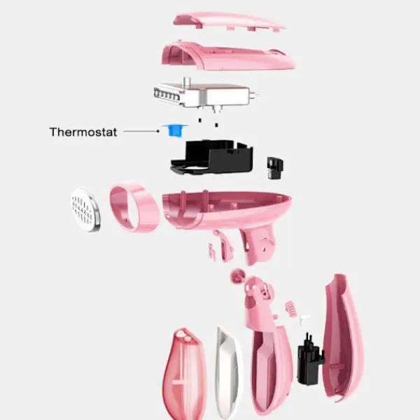 Ångtvättar-Handhållen Klädångare Vikbar Utgåva Bärbar Ångare för Kläder Säker Tygångjärn för Både Vertikal & Horisontell Klädhantering