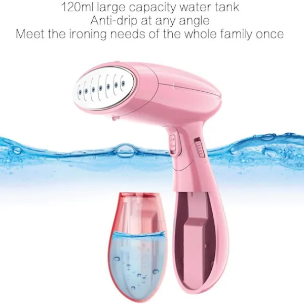 Ångtvättar-Handhållen Klädångare Vikbar Utgåva Bärbar Ångare för Kläder Säker Tygångjärn för Både Vertikal & Horisontell Klädhantering