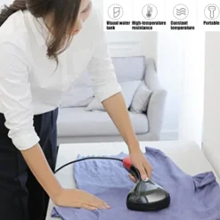 Ångtvättar-Handhållen Klädångare 1500W, 15 Sekunders Snabb Uppvärmning För Hemmabruk och Resor (Blå)