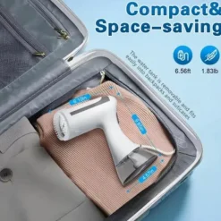 Ångtvättar-Handhållen Klädångare, 1500W Portabel Klädångare med 300 ml Avtagbar Vattentank, Svart Värme