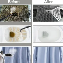 Ångtvättar-Handhållen ångrengörare, bärbar ångrengörare med stor kapacitet, 11-delat tillbehörset för golv, bil, matta, klädsel, soffa, kakel,