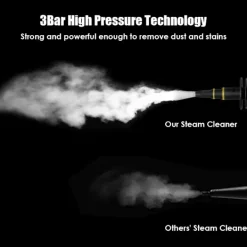 Ångtvättar-Handhållen ångrengörare, Multifunktionell ångrengörare, Ångstrykjärn, 1050W, Med tillbehör (Gul)