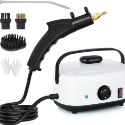 Ångtvättar-Handhållen ångrengörare, 2500W högtrycksånga för renare, ångrengörare för hemmabruk med 1500 ml stor kapacitet, bred mun, ångrengörare