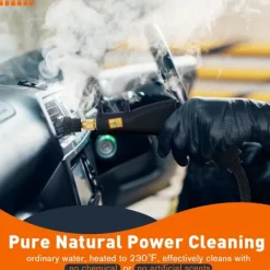 Ångtvättar-Handhållen ångrengörare, 2500W högtrycksånga för renare, ångrengörare för hemmabruk med 1500 ml stor kapacitet, bred mun, ångrengörare