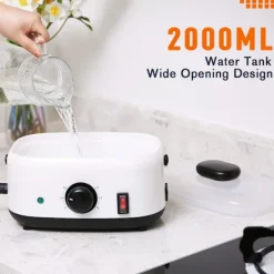 Ångtvättar-Handhållen ångrengörare, 2500W högtrycksånga för renare, ångrengörare för hemmabruk med 1500 ml stor kapacitet, bred mun, ångrengörare