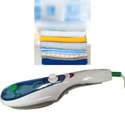 Ångtvättar-Handhållen ångstrykjärn, bärbar elektrisk klädångstrykjärn för hem och resor, EU-kontakt 220V, blå