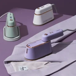 Ångtvättar-Handhållen ångstrykjärn Plaggstrykjärn Hemstrykjärn vit
