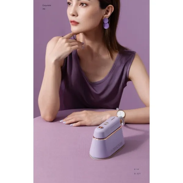 Ångtvättar-Handhållen ångstrykjärn Plaggstrykjärn Hemstrykjärn vit