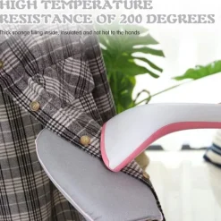 LBSS Strykjärn-Handhållen strykbräda med fingerbåge Värmebeständig Anti-scald ångande strykjärn Mitt