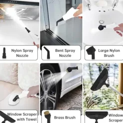 Ångtvättar-Handhållen trycksatt ångrengörare, 1000 ml vattentank, 15 sekunders uppvärmningstid