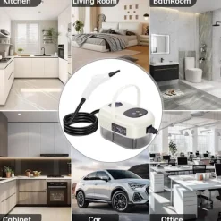 Ångtvättar-Handhållen Trycksatt Ångrengörare, 1000ml Vattentank, 15S Uppvärmningstid