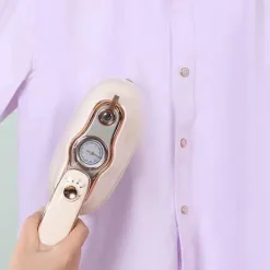 Ångtvättar-Handhållet strykjärn med temperaturindikator, kraftfull klädångare för klänningar och kostymer