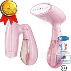 INNOVTEC Strykjärn-Handstrykjärn - INN® - Bärbar elektrisk strykjärn - 1300W - Rostfritt stål - Rosa