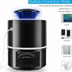 HERZBERG Skadedjur & Insekter-HG-03138: Light & Vacuum Mosquito Killer Lamp