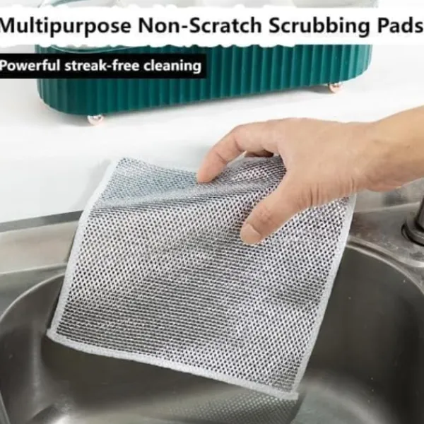 BraVärde Svampar & Dukar-Heta 10 st Nya multifunktionella repfria disktrasor i stål, mångsidiga