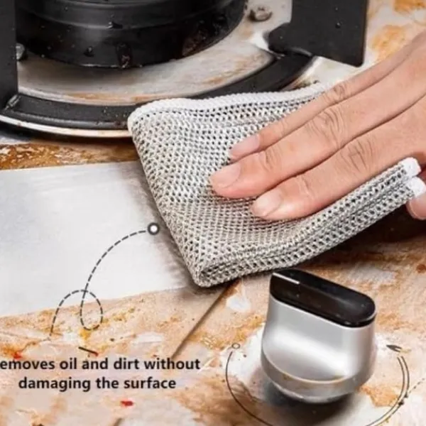 BraVärde Svampar & Dukar-Heta 10 st Nya multifunktionella repfria disktrasor i stål, mångsidiga