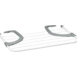 Het rea Tvättillbehör-Hett erbjudande till lågt pris! Torkställning för kläder - Hängande ställning för element och balkong, Liten storlek, 3m torkkapacitet, Vit, 50cm längd - Glad | Fyndiq