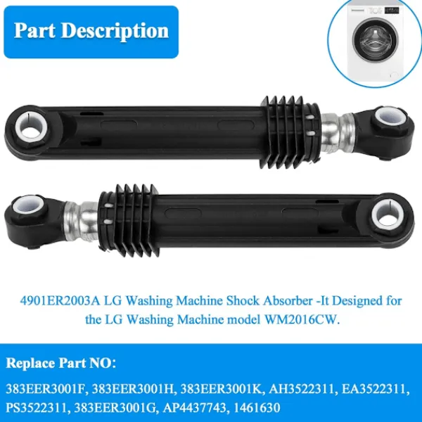 NICEGOU Tvättmaskiner-Högkvalitativt helt nytt 3 st 383EER3001G 4901ER2003A Tvättmaskin Ersättningsdel för LG