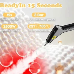 Ångtvättar-Högpresterande handhållen ångrengörare med avancerad sterilisering för hem, bil, kök och luftkonditionering