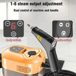 Ångtvättar-Högpresterande handhållen ångrengörare med avancerad sterilisering för hem, bil, kök och luftkonditionering