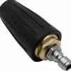 CL Högtryckstvättar-Högtrycks roterande munstycke, 3600 PSI turbo roterande munstycksspetsar, 1/4 snabbkopplings roterande högtryckstvättmunstycken för l