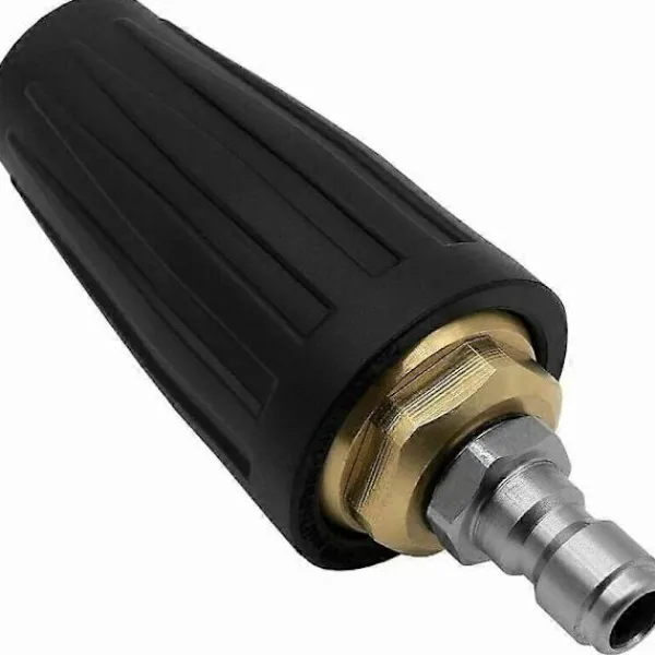 CL Högtryckstvättar-Högtrycks roterande munstycke, 3600 PSI turbo roterande munstycksspetsar, 1/4 snabbkopplings roterande högtryckstvättmunstycken för l