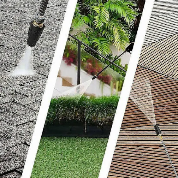 CL Högtryckstvättar-Högtrycks roterande munstycke, 3600 PSI turbo roterande munstycksspetsar, 1/4 snabbkopplings roterande högtryckstvättmunstycken för l