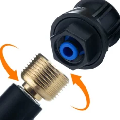 Rosfix Högtryckstvättar-Högtrycksslangförlängning 10M QC – Nylonförstärkt | 200 Bar | Kompatibel med Stihl, Nilfisk, Gerni