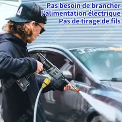 TECH DISCOUNT Högtryckstvättar-Högtryckstvätt - TD - 220V - Batteri - 96V - Vattentät