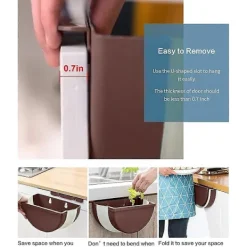 GIFT OF G Soptunnor-Hängande Köksavfallsbehållare, Vikbara Soptunnor för Kök