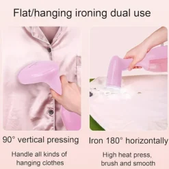 Ångtvättar-Hängande Strykjärn, 7 Hål Jämn Ånga, 280ml Stor Vattentank