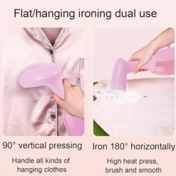 Ångtvättar-Hängande Strykjärn, 7 Hål Jämnt Ånga, 280ml Stor Vattenbehållare