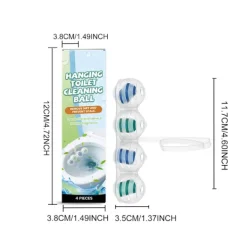unbranded Rengöringsmedel-Hängande Toalettrengöringsboll - Tar Bort Fläckar, Kalk och Lukt - Ingen Skrubbning Krävs - Toalettrengöringsboll för Hushållet