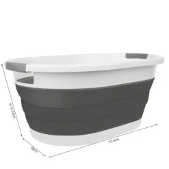 Tvättillbehör-Hopfällbar Tvättkorg / Balja - Vikbar Korg 25L