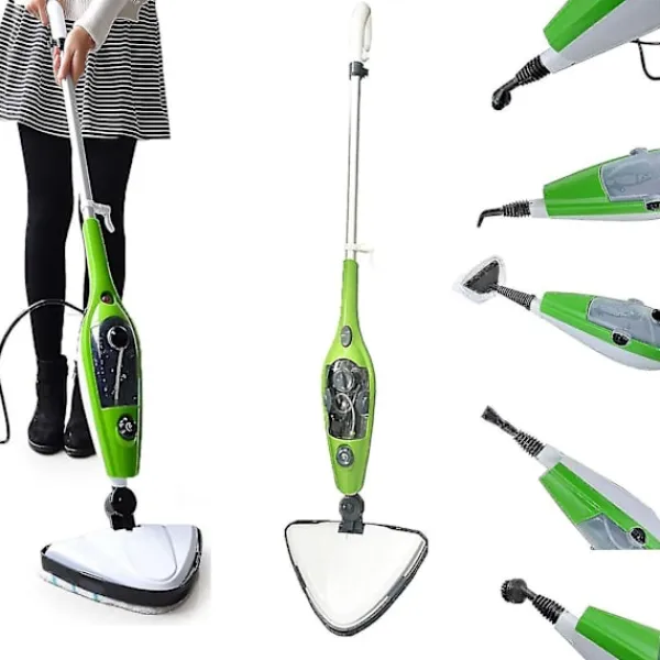 KOOLMEI Ångtvättar-Hot Steam Mop Cleaner 10 i 1 Steamer Golvplagg Matta Fönster Rengör tvättmaskin Hand Steamer none