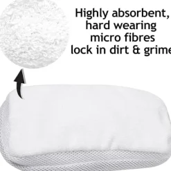 unbranded Ångtvättar-Hårdgolvrengöringsdukar kompatibla med Morphy Richards 720020 720021 720502 9 i 1 ångrengöringsmopp (4-pack)