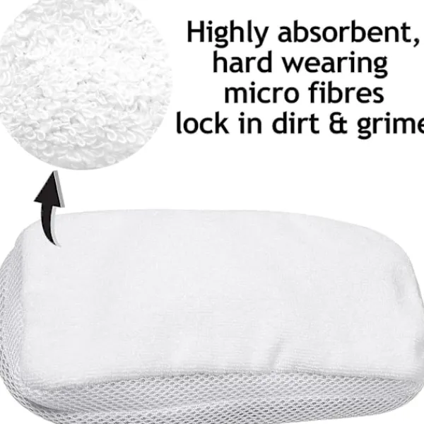 unbranded Ångtvättar-Hårdgolvrengöringsdukar kompatibla med Morphy Richards 720020 720021 720502 9 i 1 ångrengöringsmopp (4-pack)