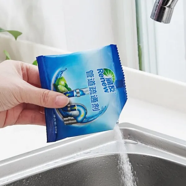 Hommy Rengöringsmedel-Hushålls avloppsrengöring deodorant kök toalett badkar avlopp rengöring pulver Rör muddring verktyg