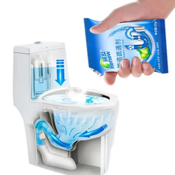 Hommy Rengöringsmedel-Hushålls avloppsrengöring deodorant kök toalett badkar avlopp rengöring pulver Rör muddring verktyg