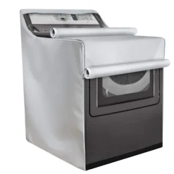 Tvättmaskiner-Hushållsbalkong Vattentät Dammtät Solskyddsmedel Tvättmaskin Överdrag Tvättmaskin Torktumlare Skydda Överdrag Grå 74x71x101cm