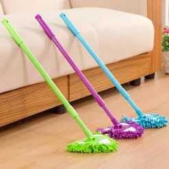 NeunWolken Städmoppar-Hushållsgolvmopp hopfällbar dammsugning liten mopp (Grön) 1 st