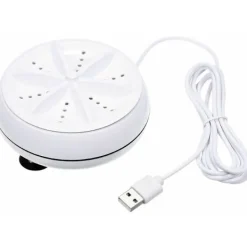 Tvättmaskiner-2-i-1 Mini-tvättmaskin Bärbar personlig roterande turbin tvättmaskin med USB-kabel