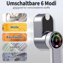 Ångtvättar-2-i-1 Portabelt Reseångstrykjärn - 1200W - med 120ml Vattentank - för Resor och Hem
