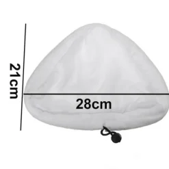 Ångtvättar-IC 6 st återanvändbara mikrofiber H2O ångmopp ersättningsplattor tillbehör ångmopp rengöringsduk